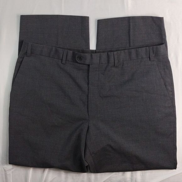 John Varvatos Wool Dark Gray Slacks - Picture 8 of 12